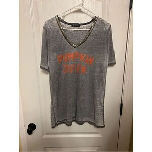 Gameday Couture Pumpkin Queen sparkle top
